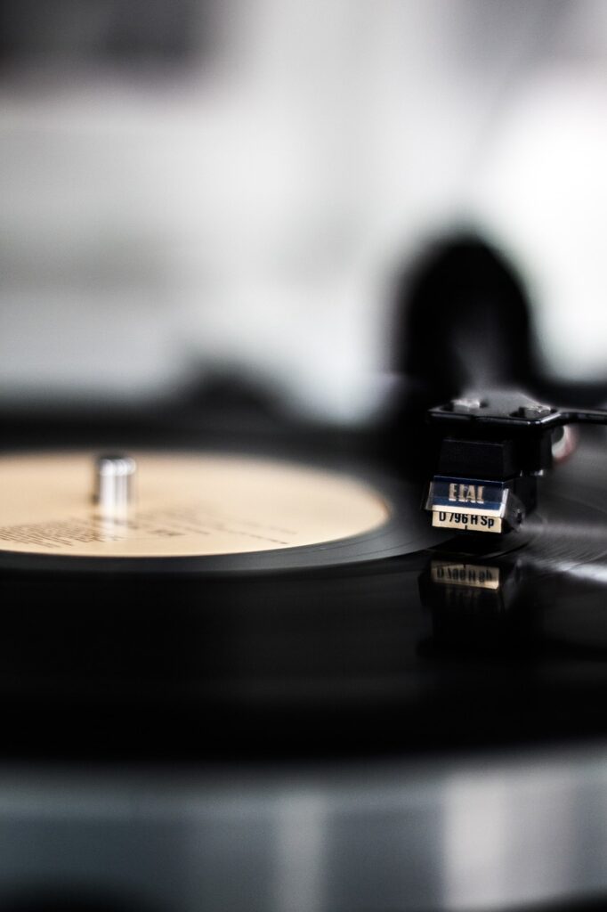 vinyl, plate, music