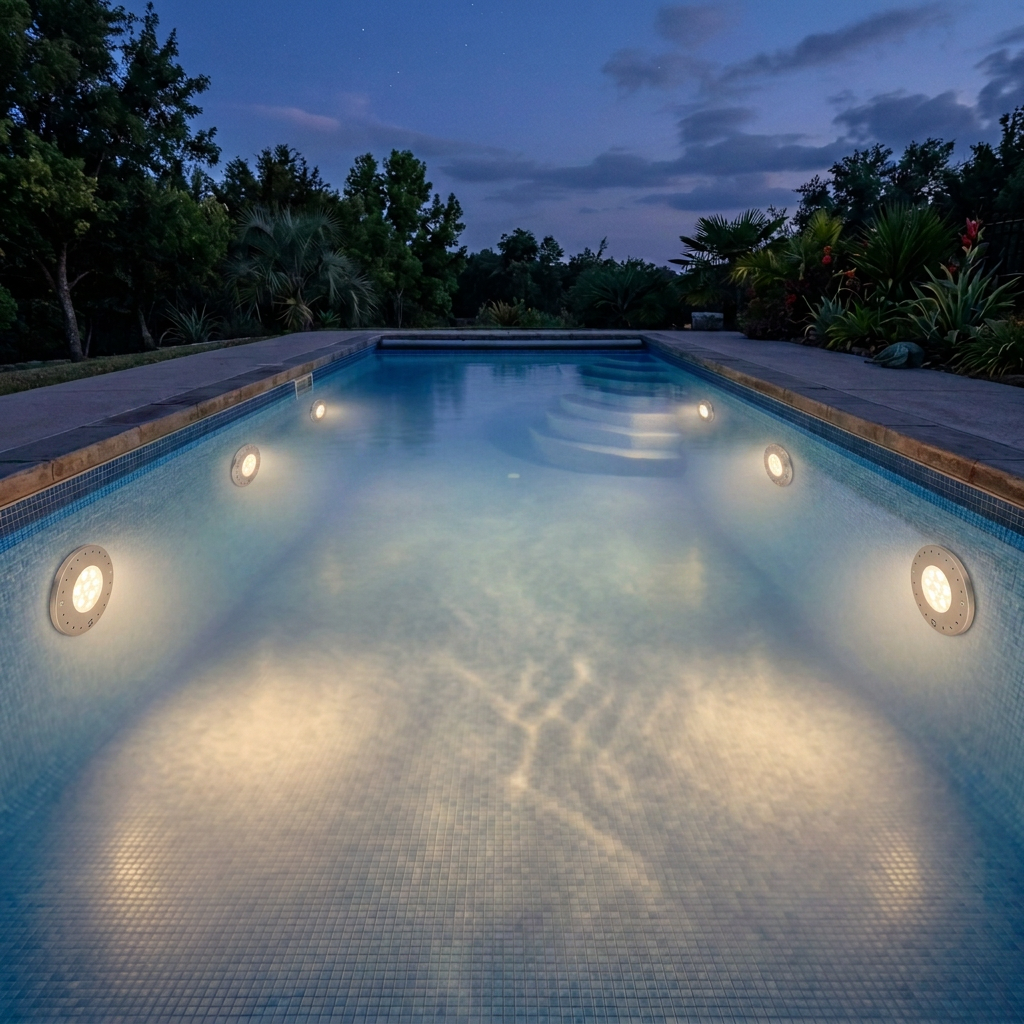 gaztek led pool lights warm white