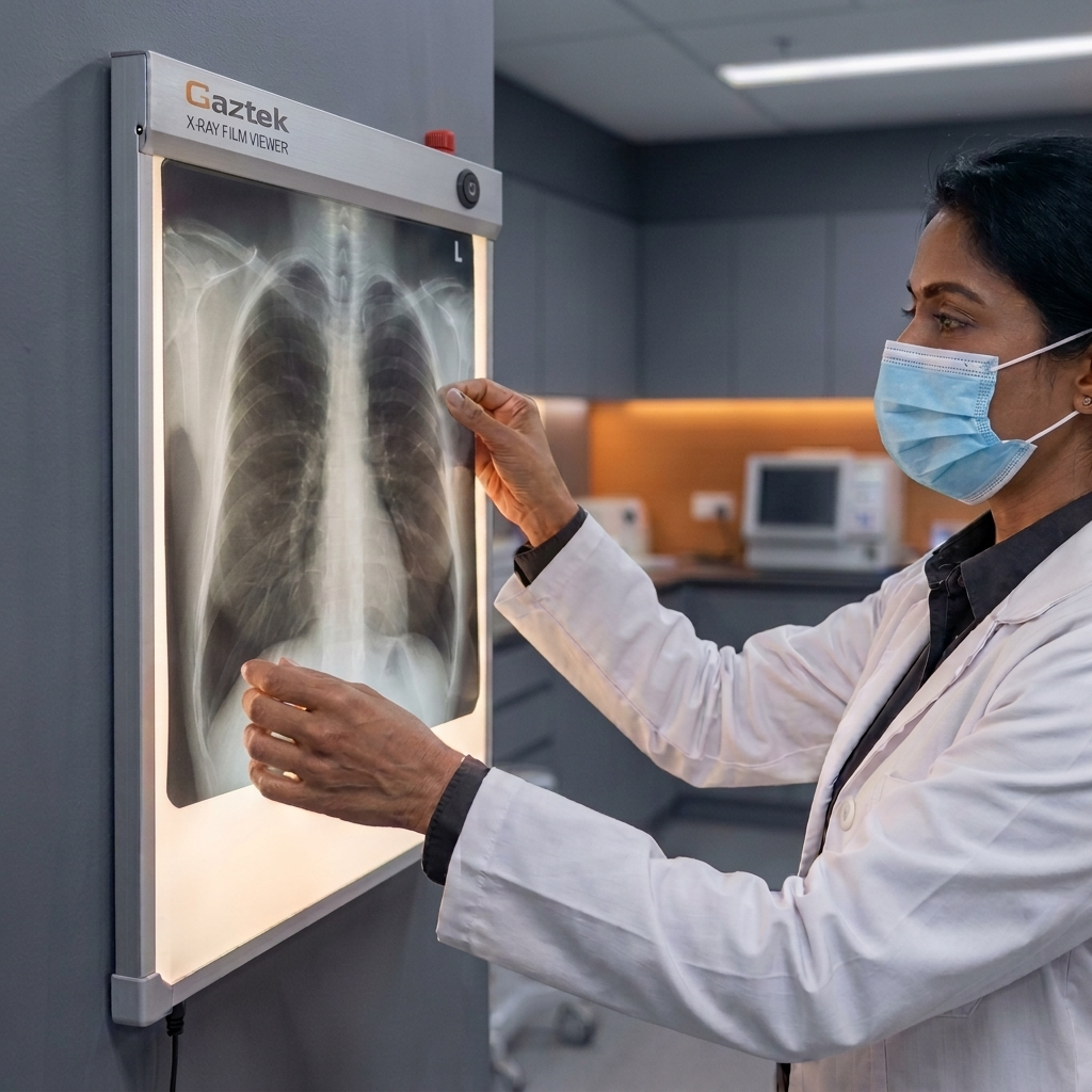 Gaztek xray viewer in use